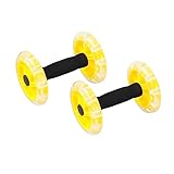 GAROZATION Doppelrädriges Ab Wheel Bauchtrainer Für Männer Und Frauen Gelb Effektives Fitnessgerät Zur Bauchformung Und Rückbildung Nach Geburt