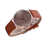 WOFASHPURET Damen Gürtel Quarzuhr Mädchen Uhren Kleine Zifferblattuhren Uhr Im Antiken Stil Damenmodeuhr Frauen Quarzuhr Digitaluhren Für Damen Weibliche Armbanduhr Damenuhr Mit Armband Brown