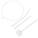 Fdit Krippen-Himmelhalter Im Minimalistischen Stil mit Klammern, Höhenverstellbare Himmelstange für die Wiege, Stabile Eisenkonstruktion, Schützt das Baby vor Insekten