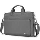 NIDOO 14-15 Zoll Laptop Tasche, Wasserdicht Umhängetasche Aktentasche Tragetasche für 15' MacBook Air M3 / 15' Surface Laptop 6 5/16' MacBook Pro M3 / 15' Latitude 5540/15' ThinkBook 15, Dunkelgrau