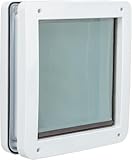 Trixie 2-Wege Freilauftür S–M - weiß 30 × 36 cm