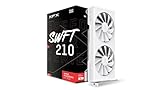 XFX Speedster SWFT210 Radeon RX 7600 Grafikkarte weiß mit 8GB GDDR6 HDMI 3xDP, AMD RDNA 3 RX-76PSWFTWY