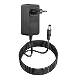 12V 1A Netzteil Ladegerät für LED Streifen, Kinder Elektroauto, Motorrad, CCTV Kamera, Router, TV Box – AC/DC Adapter 100-240V, 5,5mm x 2,1mm Stecker, 1 Meter Kabel, Kurzschluss-Schutz