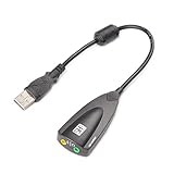 USB 2.0 Extern Audio Adapter 7.1 Soundkarte Dynamic 3D Surround Sound Card für Computer Notebook