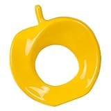 BESPORTBLE Keramik Apfel Skulptur Figur Gelb Dekorative Desktop Statue für Wohnzimmer Schlafzimmer Büro Geschenk Ästhetische Handgefertigte Wohnkultur