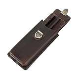 Pyugxab Handgefertigtes Füllfederhalter-Etui Aus Echtem Leder, Füllfederhalter-Organizer, Büro, Schule, Schreibwaren, 3 Fächer