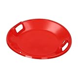 Rutschteller Haltegriffe an beiden Seiten großer Tellerrutscher, Tellerschlitten Schlitten aus HDPE Schlitten Kinder, bis 70kg