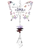 KAAYEE Oma Geschenk, Kristall Sonnenfänger Geschenke für Oma zum Geburtstag Weihnachten Valentinstag Ostern Muttertag von Enkel, Geburtstagsgeschenk für Oma