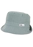 Sterntaler Baby Unisex Hut Baby Fischerhut Leinenlook - Baby Hut, Kopfbedeckung Baby Sommer, Sommerhut Baby - aus Baumwolle - grün, 45