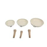 Gugxiom Antihaft Keramik Pfannen Set, 20/24/28 cm 3-Teiliges Bratpfanne mit Hitzebeständiger Griff, Keramikpfanne Induktion für Alle Herdarten, PFAS und PFOA Frei, Spülmaschinenfest