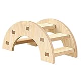 Happyyami Hamster-Spielzeugbrücke Vogelkäfigleiter Plüsch Katzenrad Hamster Auto biegbar Käfige meerschweinchen meerschwein Rattenbrückenspielzeug Hamsterversteck hölzern