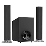 HoYLluDLL 120-W-Soundbar mit Subwoofer für Smart-TV Bluetooth 5.0 Heimkino, Deep Bass-Audiosystem mit BT/ARC/optischem/AUX-Anschluss für TV und PC