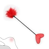 Peitschen Set Sex Mit Federkitzler Sex Paddel 2-In-1 Feder Zum Streicheln Sex Spielzeug Gerte Spanking Whip BDSM Peitsche für Sklaven Erotisches Sexspielzeug für Frauen Männer Paare