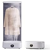 Kensbro Portable Clothes Dryer, Automatische Bügel- Und Faltmaschine, 1000W Hemdenbügler mit Dampffunktion, Faltbar Wäschetrockner mit Zeitfunktion, Digitale Touchscreen-Anzeige