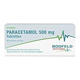 PARACETAMOL 500 mg Tabletten Bodfeld Apotheke 20 St - bei leichten bis mäßigen Schmerzen (wie Kopfschmerzen, Regelschmerzen und Zahnschmerzen) | gut verträglich, fiebersenkend