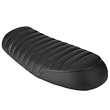 Motorrad Flat Sitzkissen, Vintage Flachsattel Sattel Sitzbank Stoßfest Motorrad-Sitz Sattelsitze mit Weiches Kissen, für CG125 GN CG CB200 CB350 CB400SS CB500 CB750 SR400 SR500