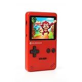 Silvergear® Analogue Pocket Konsole Retro | mit 240 Klassichen Spielen l Handheld Spielekonsole l Mini Game Konsole l Tragbare Retro Videospielekonsole | 12,5x8x2,3 cm | Rot