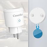 GreenSun Funksteckdosen mit Fernbedienung - RF Funksteckdose, Funksteckdose und Magnetische Fernbedienung, Reichweite der Fernbedienung in Innenräumen 30M, Plug and Play 16A