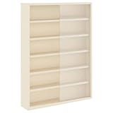 vidaXL Wanddisplay-Case mit Regal Beige 40 x 8,5 x 54 cm Sperrholz, Wohnzimmerstauraum, zeitgenössischer Vitrinenschrank, Sammlerstück, wandmontiertes Möbelstück, reichlich Regale
