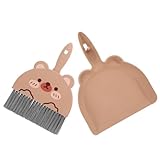 LALADEFIEE Mini Kehrschaufel und Handfeger Set aus Robustem Praktisches Kleines Bürstenset zur Reinigung von Tastaturen Tischen und Autoinnenräumen für Staub Krümel und Tierhaare