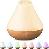 PureMist Aroma Diffuser 100ml für Ätherische Öle: Kleiner Ultraschall Luftbefeuchter Schlafzimmer mit 4 Timer - Lufterfrischer mit 7-farbigem LED