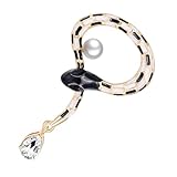 TENDYCOCO 1Stk Schlangenbrosche Schlange Brosche Diamantbrosche Ansteckblume Korsage Brosche broch antike Broschen elegant schals fack the prom pferdeparty Abschlussball Mädchenbrosche Black