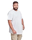 Urban Classics Herren Shaped Long Tee T-Shirt, Weiß, 2XL