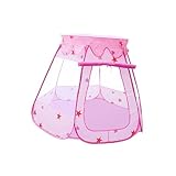 VICASKY Spielhaus für Kinder Kinderspielhaus für drinnen Zelte für Kinder im Innenbereich Kinderzelt drinnen Außenzelt Tent Kinder zelte Zelt Hexagon Kinderspielzelt Rosa