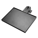 Mikrofonständer mit Handyhalterung, 27 x 20,5 cm, großer Tablett-Halter mit Krabbenklemme, kompatibel mit den meisten Mikrofonständern für Bühne, Live-Streaming, Konzert-Auftritte, Karaoke