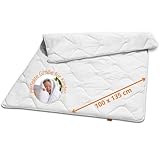sleepling Ultra leichte Kinderdecke Sommerdecke 100 x 135 cm, Sommer Bettdecke für Kinder, dünne Sommerbettdecke aus 100% Mikrofaser, Ökotex 100, waschbar 60 Grad