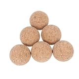 ULTECHNOVO 6stücke Ersatzbälle Für Tischfußball Aus Naturkork Holz-tischfußballbälle Tischspielbälle Für Standard-tischkicker