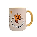 Tasse “Die Nährstoffis” - Farbenfrohe Kindertasse mit den Nährstoffis aus stabiler Keramik | Gesunde Ernährung für Familie, Kita und Schule