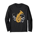 Bariton Noten Blasmusik Musiker Orchester Tenorhorn Langarmshirt