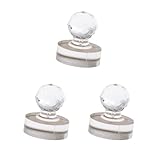 Geardeangloow 3 Set Puderpressstempel DIY Foundation Rouge Stempel für Make-up 3 x 2,7 cm