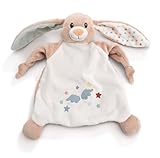 Schmusetuch Hase Fjella 25x25cm - rosa - Kuscheltuch für Babys & Kleinkinder, Baby Kuscheltier Schnuffeltuch für Mädchen & Jungen | 61884