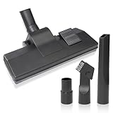 Universal Staubsaugerbürste mit Adapter und 2 Düsen - Kompatibel mit 32-35mm Staubsaugern für Hartböden und Teppiche mit Siemens, Bosch, AEG, Miele, Philips, Samsung, Dirt Devil, Panasonic