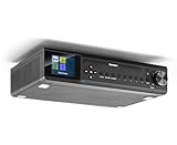 Karcher RA 2060D-B - Unterbau-Küchenradio mit CD-Player, DAB+ / UKW-Radio, Unterbauradio mit Bluetooth, Digitalradio mit Wecker, Farbdisplay, USB-Anschluss, 30 Senderspeicher, inkl. Fernbedienung