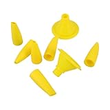 ELAYARD 8 Stück Teiliges Wurst-drucksprüher Düsen für Klebepistolen Wiederverwendbare Flachspitzen Verlängerung Präzise Abdichtung von Fugen und Rissen Effiziente Klebstoffkontrolle