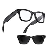 Sxhlseller AI Smart Brille mit Kamera, 1080p Foto Video Aufnahmebrille, Bilderkennung und 25 Sprachen Echtzeitübersetzung, Bluetooth 5.3 Smart Camera für Männer Frauen