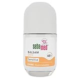 SEBAMED Balsam Deo Sensitive Roll-on, zuverlässiger Schutz vor Körpergeruch, 48h Wirkung, Deo für Damen und Herren, ohne Alkohol, ohne Aluminiumsalze, für die Rasur geeignet, 50 ml
