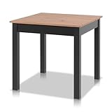 smart Esstisch 80x80 cm Asteiche, Küchentisch ausziehbar bis 120 cm, Esszimmertisch aus Holzwerkstoff inkl. erweiterbare Auszugsplatte, moderner Tisch für bis zu 6 Personen