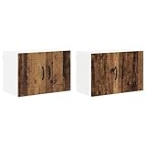 vidaXL Küchenwandschränke 2 pcs Altholz 60 x 31 x 40 cm Holzwerkstoff, Moderner Küchenschrank, rechteckige Wandaufbewahrung, strapazierfähige Organisation, effiziente Lösung für Zuhause