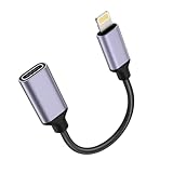 TechMatte USB-C-auf-Lightning-Kabel-Adapter, 10,2 cm, 27 W, PD, Schnellladung, kompatibel mit iPhone/iPad/iPod/AirPods, unterstützt Keine Kopfhörer/OTG (1)