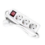 OSALADI 3 Netzkabeladapter Ladegerät EU-Steckdose Weiß