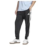 adidas Herren Essential Three Stripes Woven Pant, Black/White, L