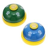 MOTHNUR Kundenservice Glocke 2 Stück Tischklingel mit Lautem Klingelton Kompakt Leicht Büro und Hotel Empfang Kreative Anrufglocke für Hilfe Haustiertraining und Spiel