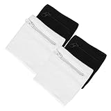 BESPORTBLE 4 Stück Armband Tasche Herren Geldbörse Schlüssel Handschlaufe für Handyhülle sportgeräte sport geräte Schweißband mit Reißverschluss Handgelenk-Geldbörse für den Sport Baumwolle