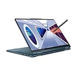 Lenovo Yoga 7 Convertible Laptop | 14' WUXGA OLED Touch Display | AMD Ryzen 5 7535U | 16GB RAM | 512GB SSD | AMD Radeon Grafik | Win11 Home | QWERTZ | blaugrün | inkl. Pen | 3 Monate Premium Care