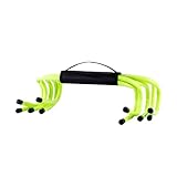 kowaku 5 Stück Agility Hurdles Trainingshürden Geschwindigkeitshürden Koordinationshürden Hindernisse aus PP Material für Kinder Und Erwachsene, 15cm
