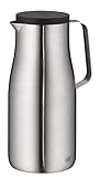 alfi Isolierkanne Sutdio TT, Edelstahl mattiert 1,5L, Edelstahleinsatz, spülmaschinenfest 1297.205.150, Thermoskanne hält 12 Stunden heiß, ideal als Kaffeekanne oder Teekanne, Kanne für 10 Tassen